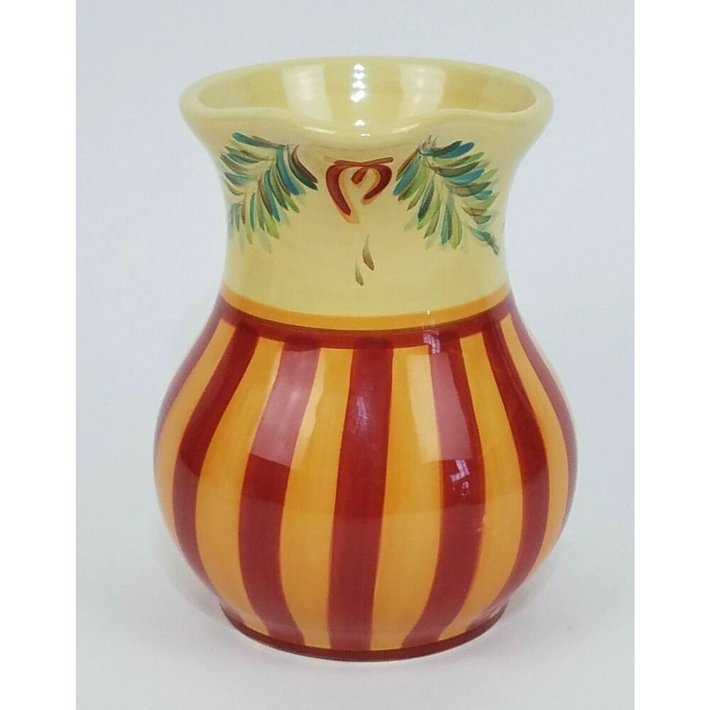 Gail Pittman Siena Pitcher Water Southern Living 64 oz Hand Painted Retired